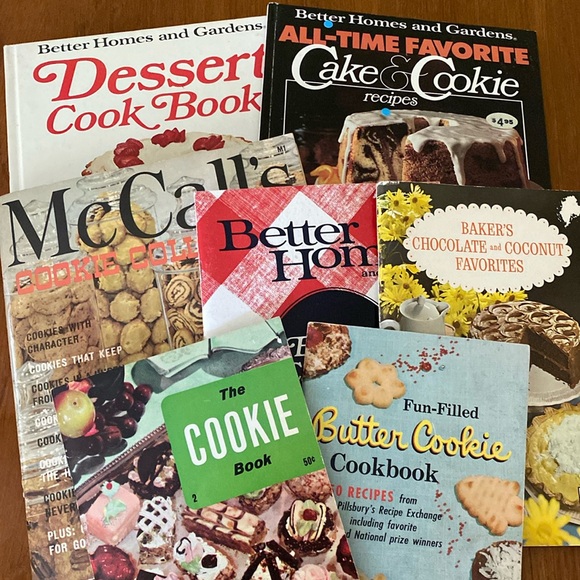 Vintage 1950’s-‘80s Lot of 7 Dessert Books - Picture 1 of 16